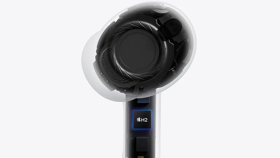 Процессор Apple H2 и акустическая архитектура AirPods Pro 3