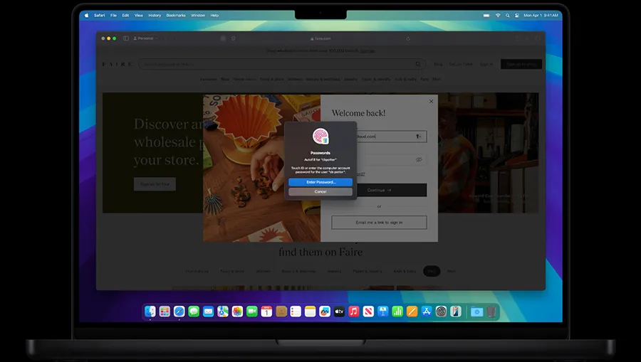 Безопасность macOS Sequoia и сканер отпечатков Touch ID на MacBook