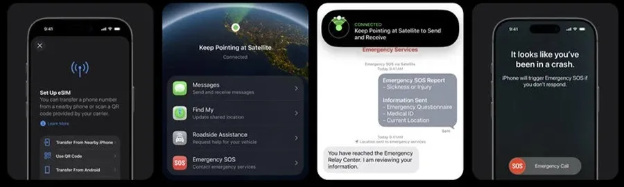Функция распознавания аварий и спутниковая связь на оригинальном iPhone 17