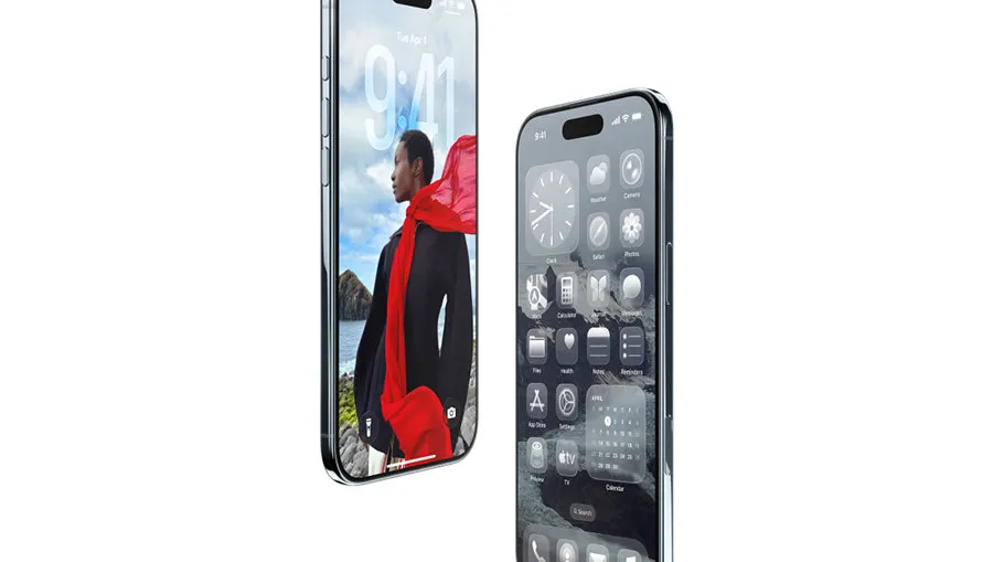 Новая операционная система iOS 26 с 3D-эффектами на iPhone Air